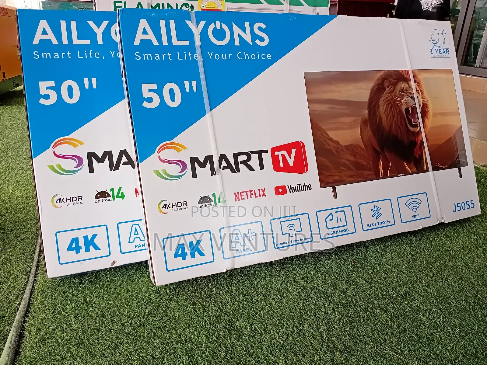 Durable 50 Inches Smart Android Ultra Hd Ultra Slim 1.5gb+8gb Tv