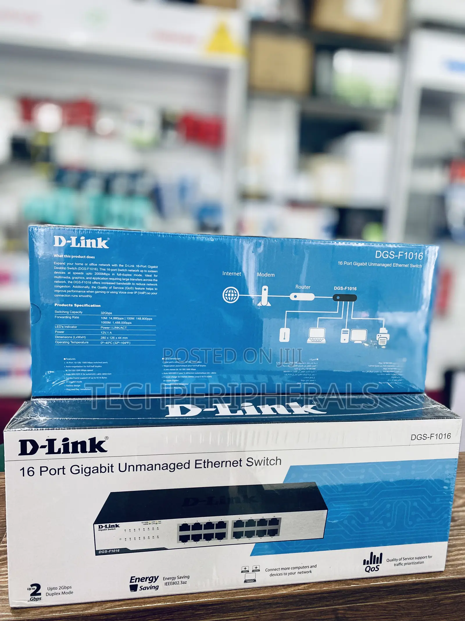 D-Link 16 Port Gigabit Unmanaged Ethernet Switch