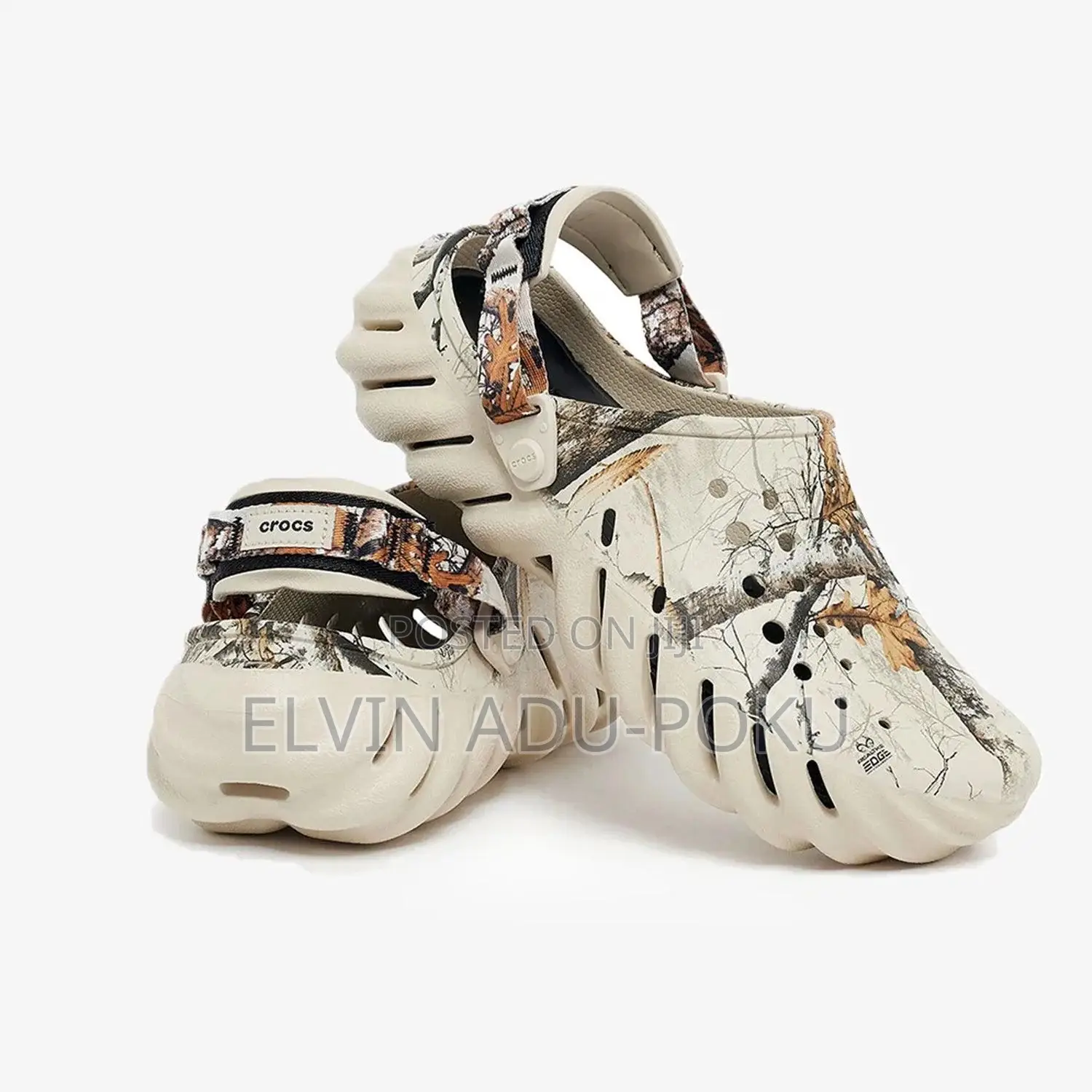 Echo Marbled Crocs Sandals Comes In Different Colors, Swipe >>>