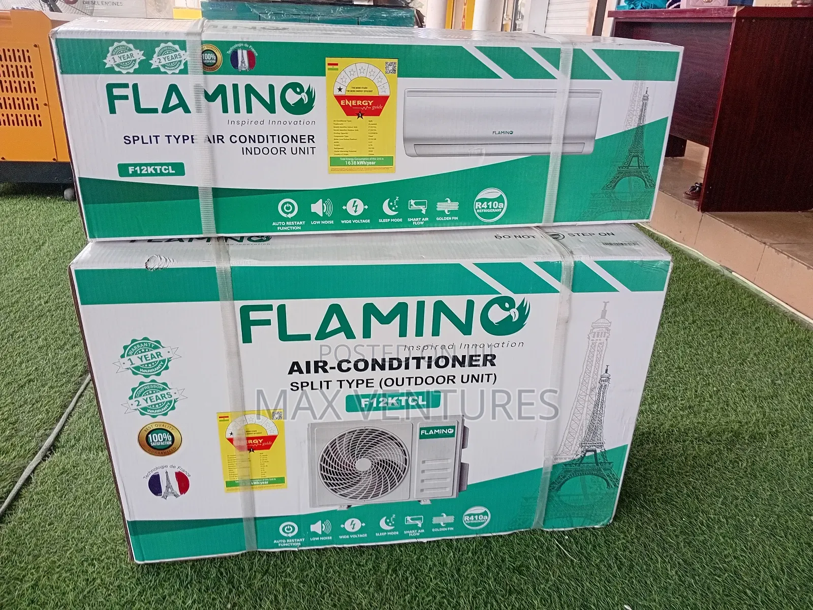 Outdoor and Indoor Unit Flamino 1.5hp Split