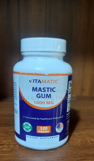 Vitamatic, Mastic Gum, 120 Capsules (500 Mg Per Capsule)