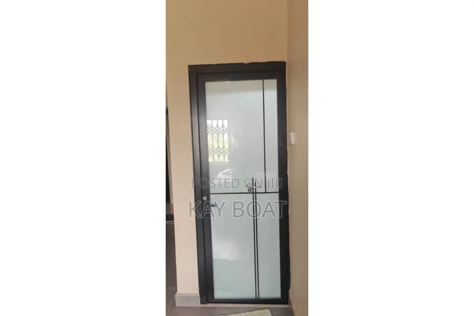 An Installed Washroom Door