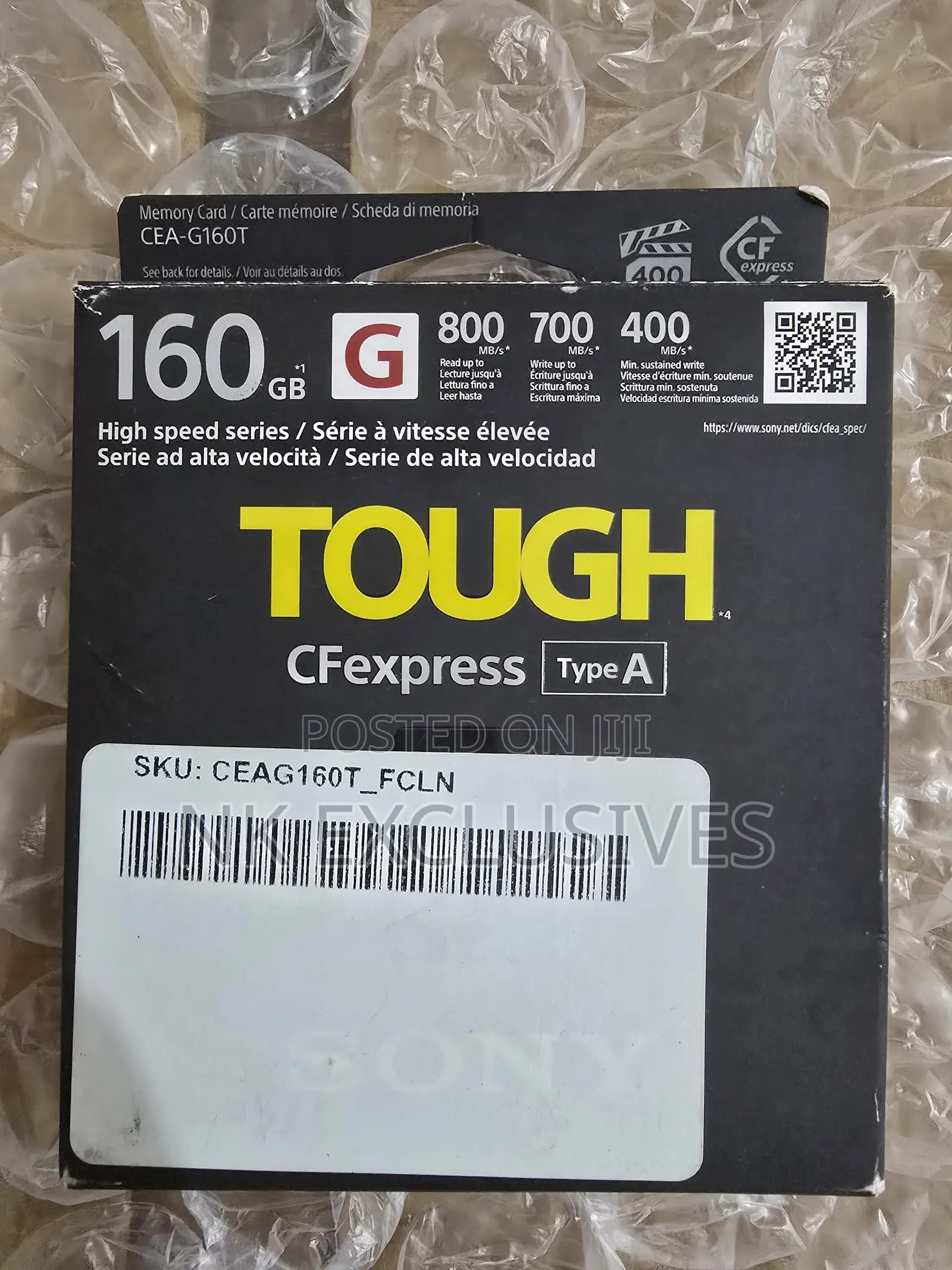 Sony 160gb Cfexpress Type a Tough Memory Card