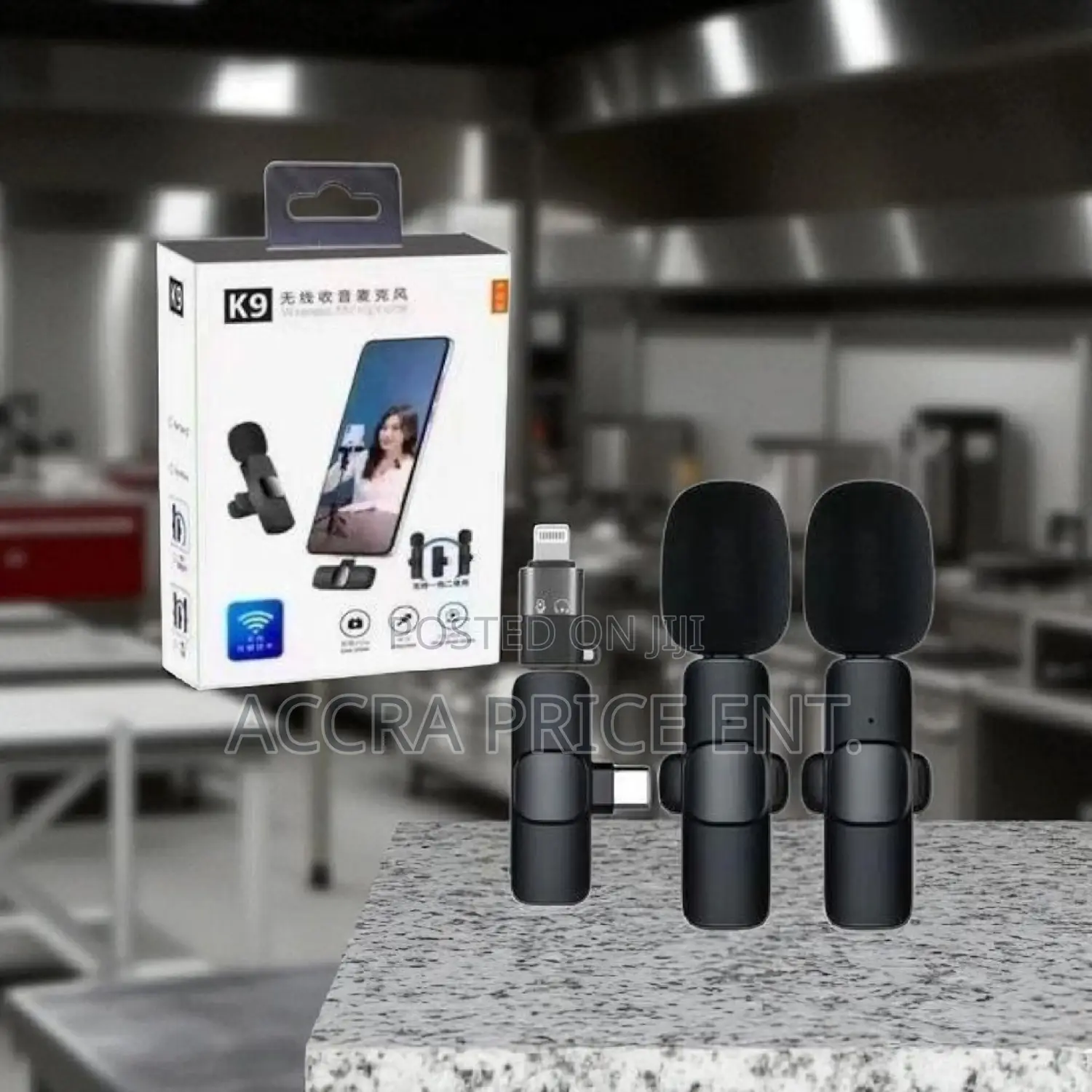 2 in 1 Wireless Microphone (Noise Cancellation) 35666