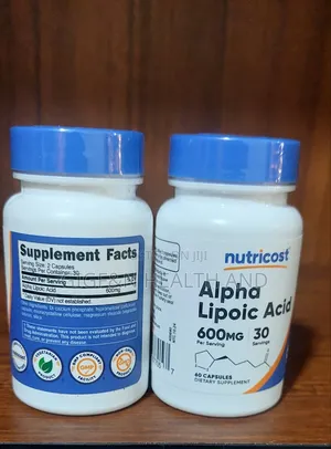 Alpha Lipoic Acid, 60 Caps 300 Mg Per Serving Nerve and Brain Health