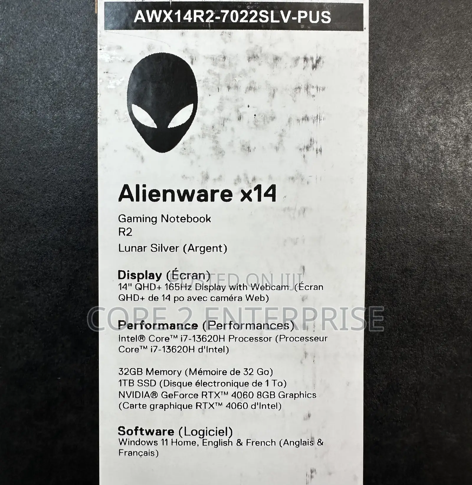 New Laptop Dell Alienware X14 32GB Intel Core I7 SSD 1T