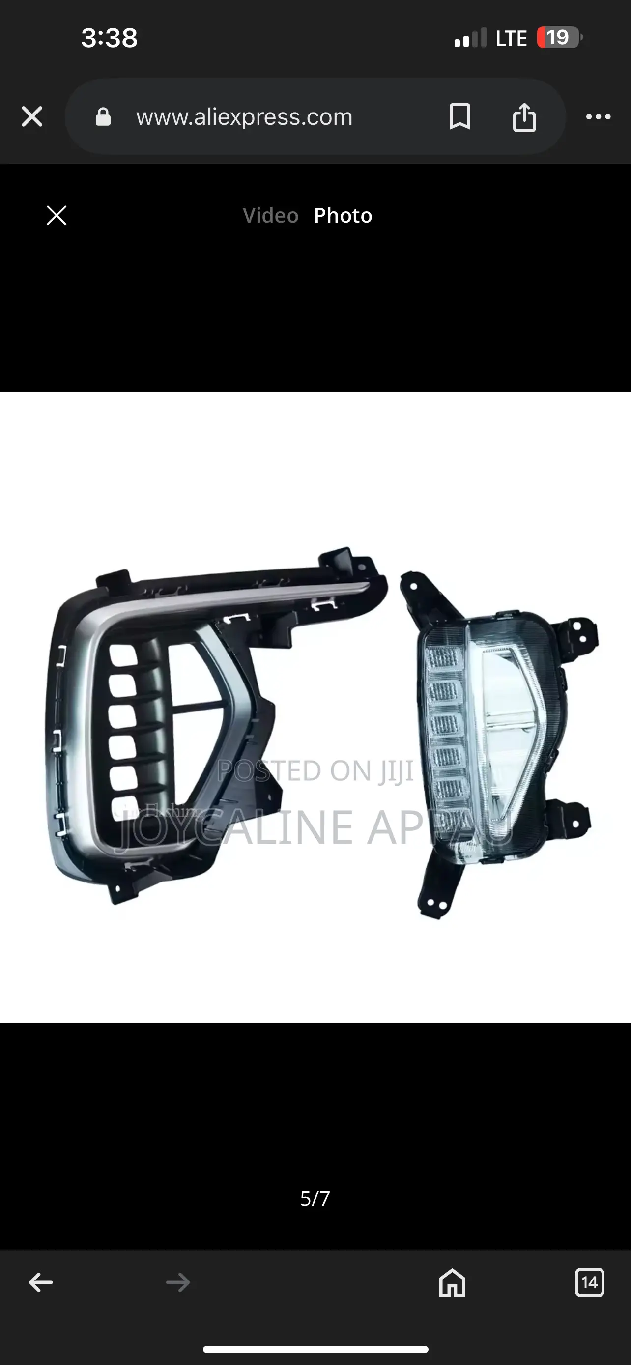 Hyundai Santa Fe 2017-2020 Sport Fog Light and Cover Led Complete