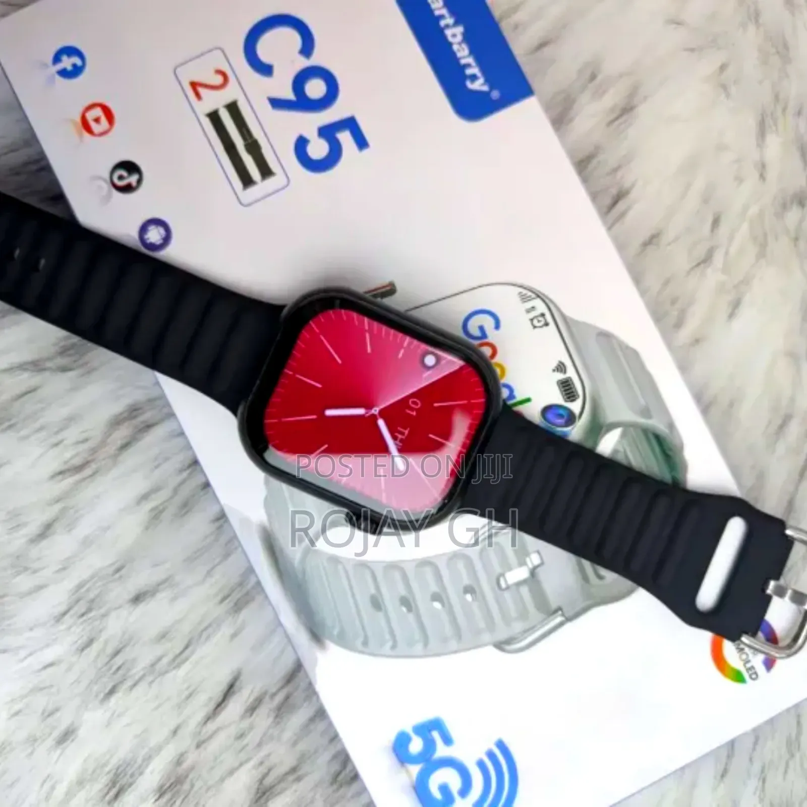 C95 Ultra Android 4g Sim Rotating Camera Smart Watch 4gb/64gb Memory