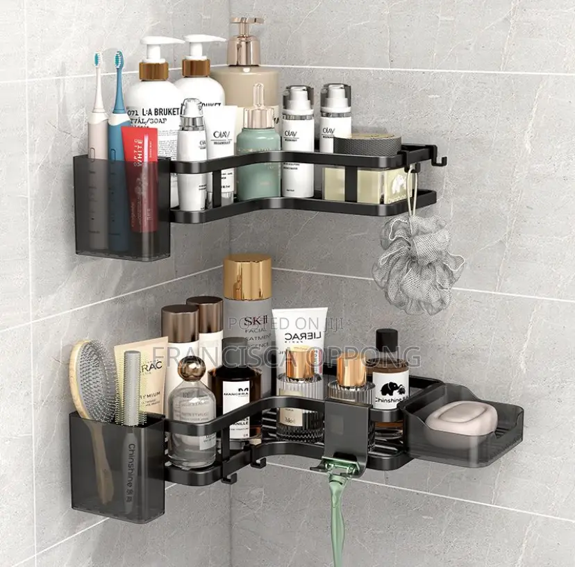 2 Pack Set Corner Candy Shower Rustproof Organizer Shelves