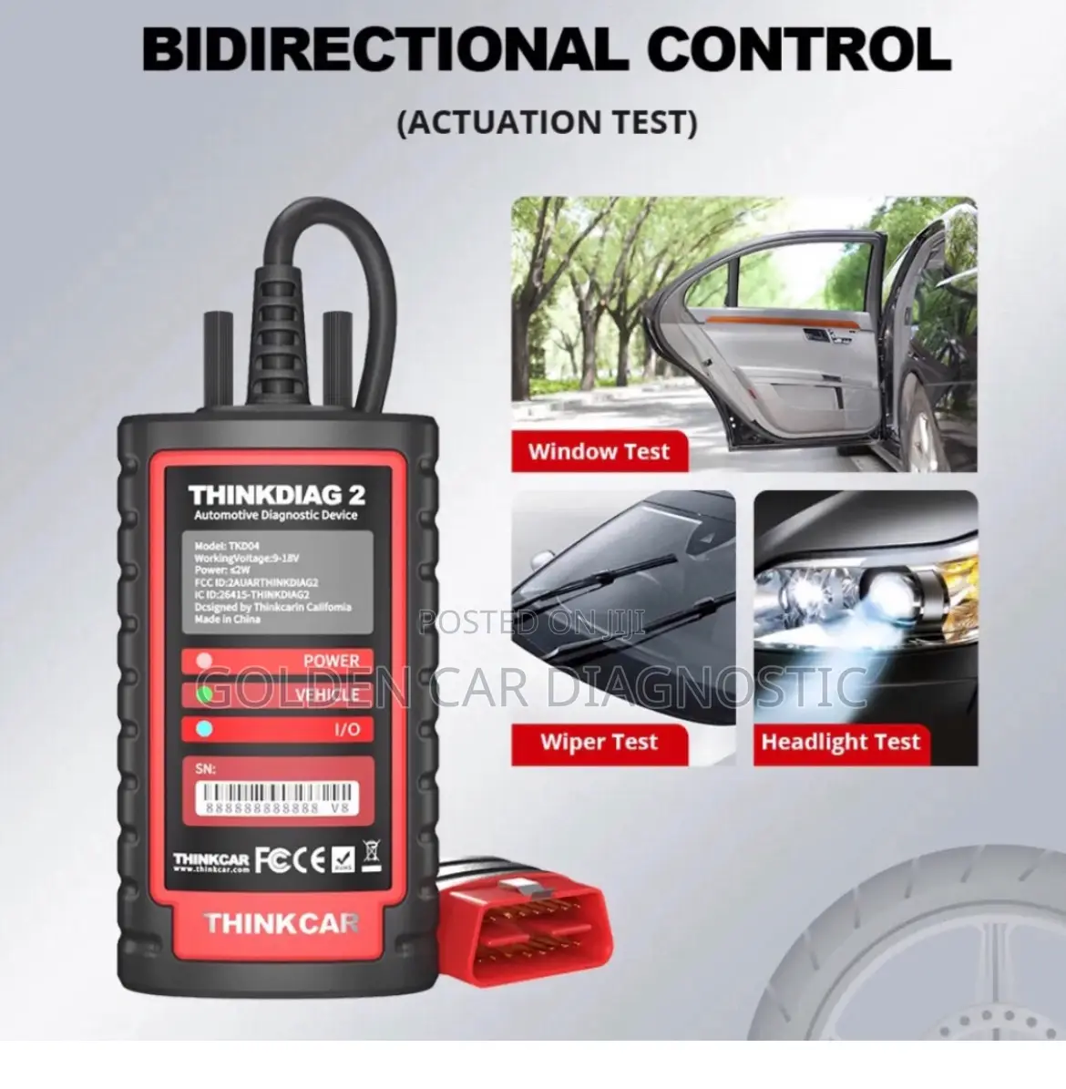 Thinkcar Thinkdiag2 Bt. Obd2 Car Diagnostic Scanner