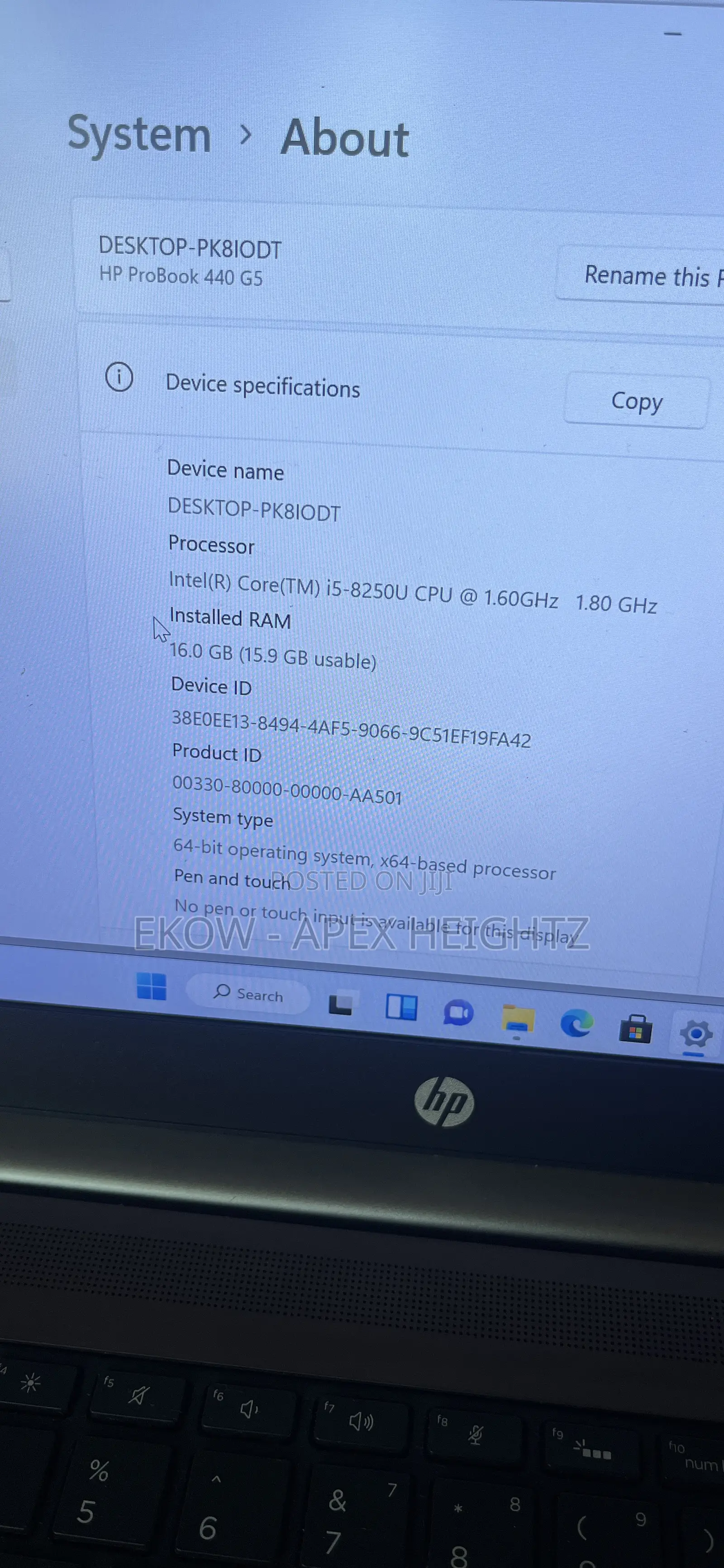Laptop HP ProBook 440 G5 16GB Intel Core I5 SSD 256GB