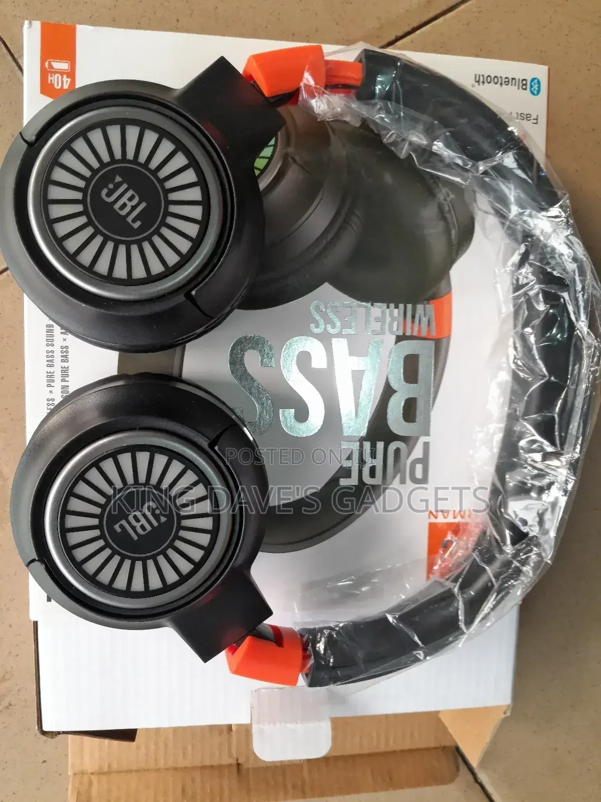 JBL Tune 730bt Pure Bass Wireless Headphone.