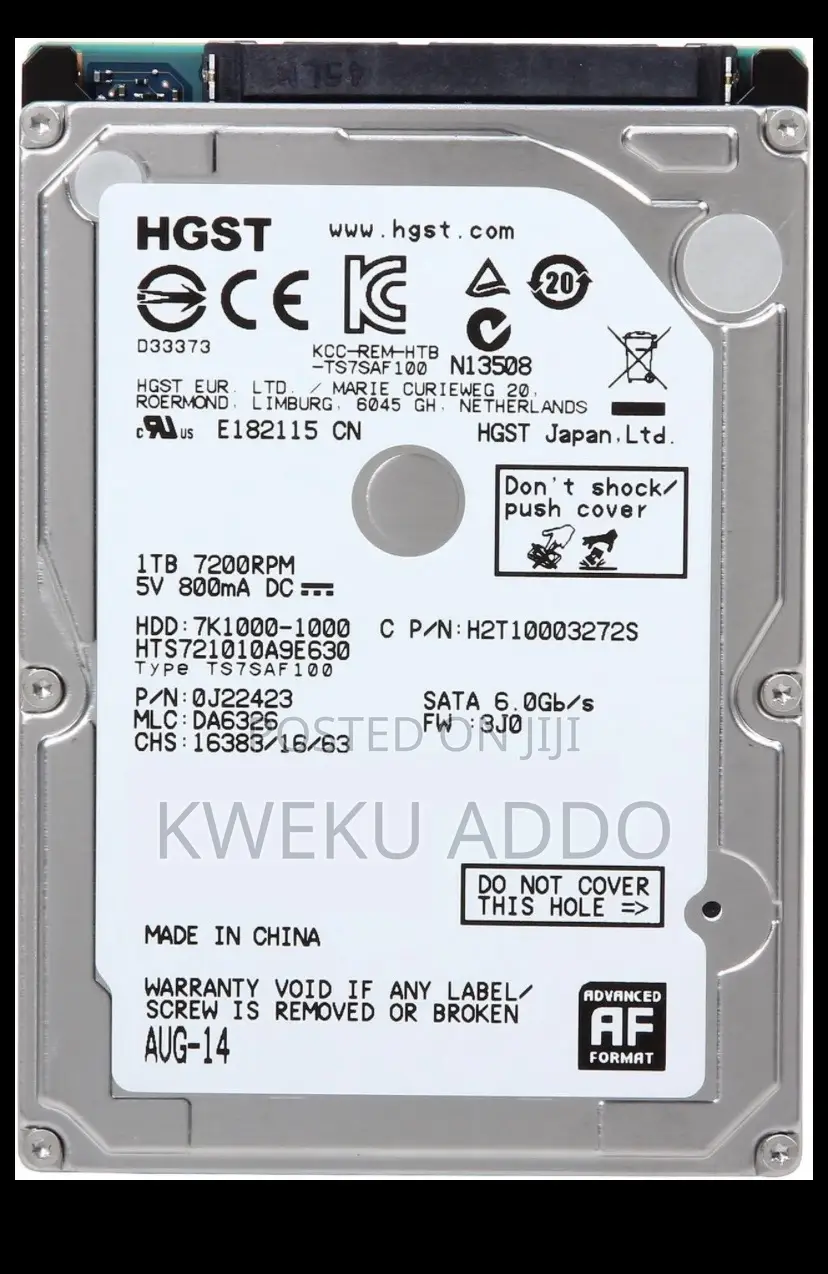 HGST Hard Drive for Laptop