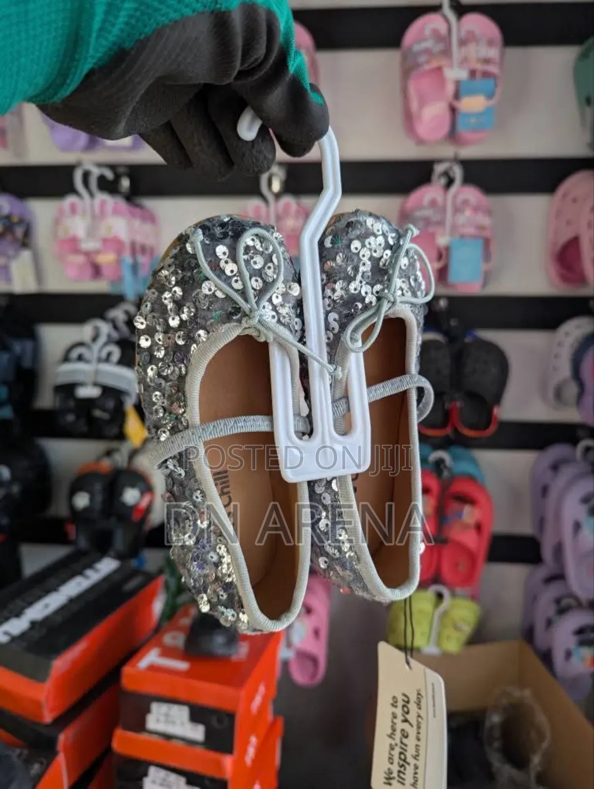 Girls Glitter Princess Flat Shoes