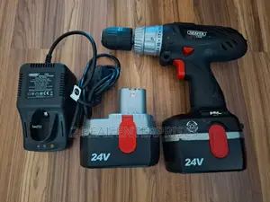 Draper 24 Volt Cordless Combi Hammer Drill With 2 Batteries