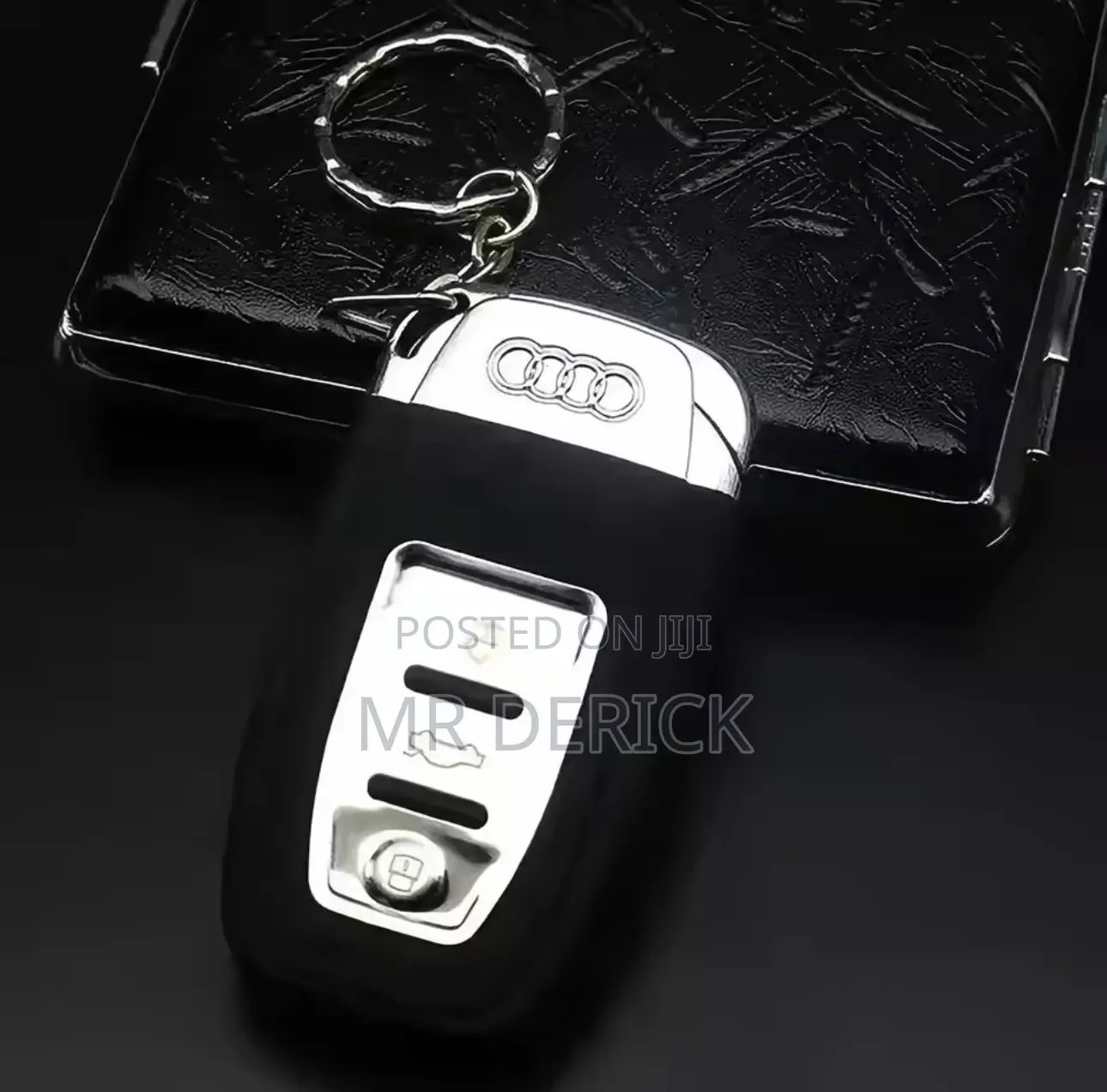 Audi Car Key Shape Model Windproof Inflatable Gas Lighter