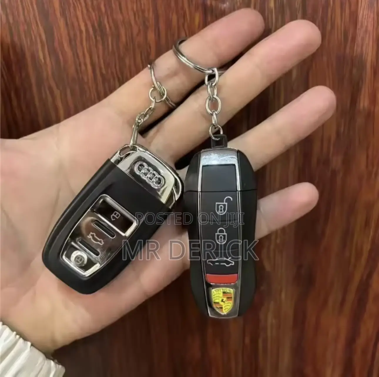 Audi Car Key Shape Model Windproof Inflatable Gas Lighter