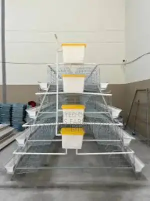 Battery Cage, A Shape 160 Cap, 4 Tier