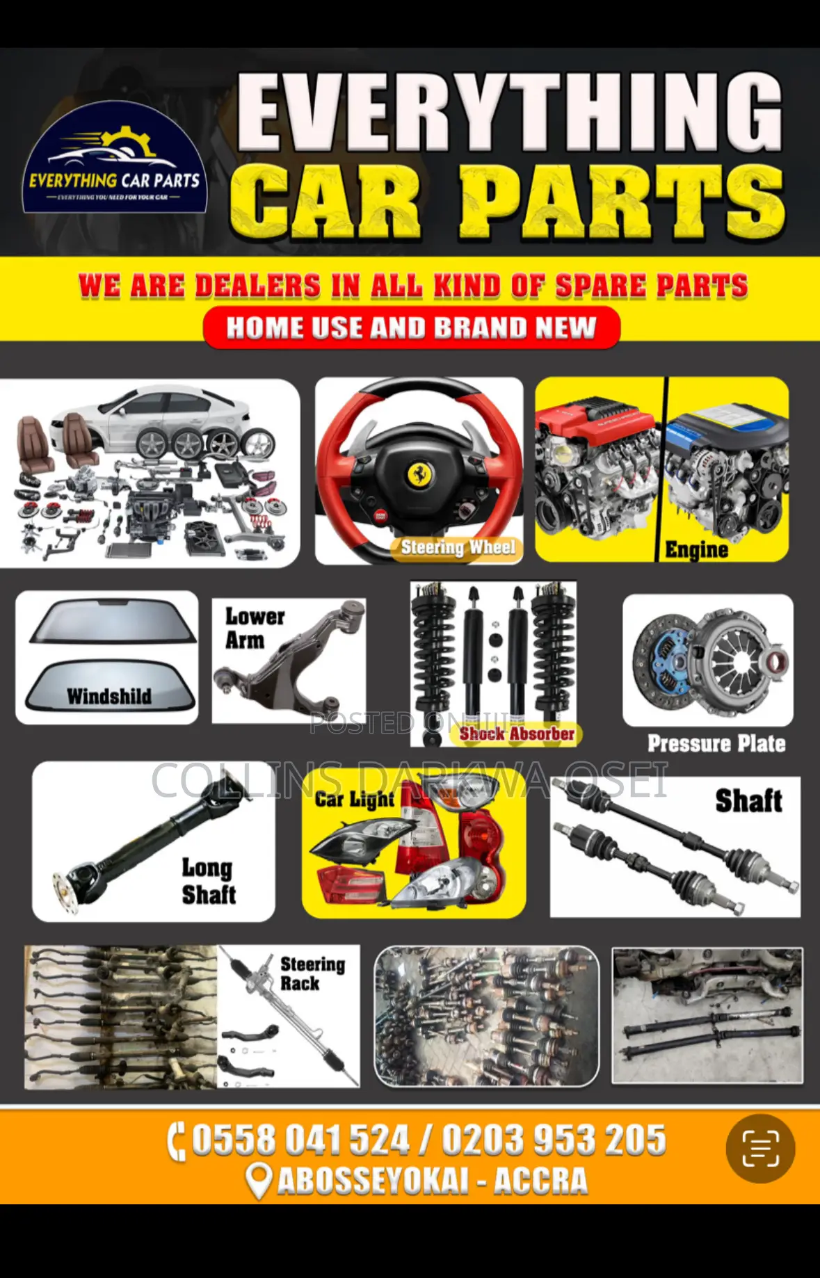 I Sell Car Parts For Only Mechanic And Automotive Service Companies
