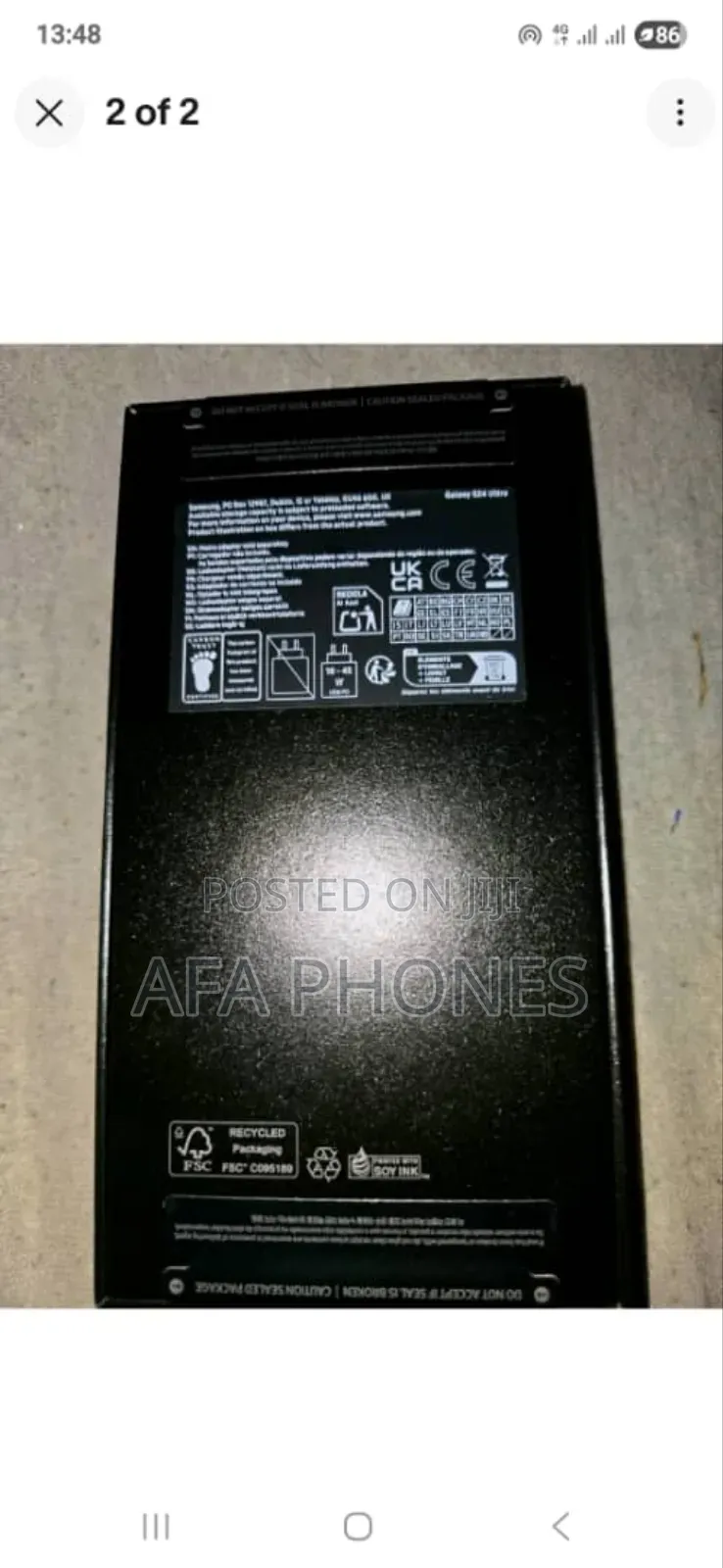 New Samsung Galaxy S25 Ultra 256 GB Black