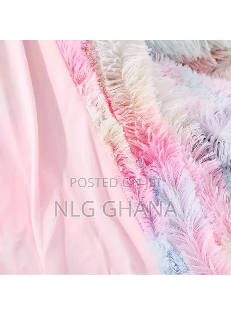 Super Soft Comfortable Cozy Rainbow Throw Blanket Fuzzy Warm. Tvx9301