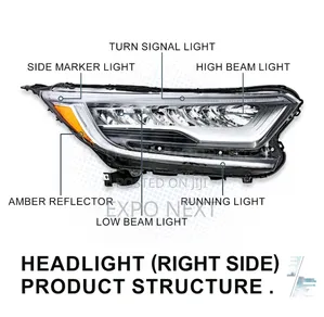 Headlights Led Headlamps Pair For 2017-2022 Honda Crv Touring