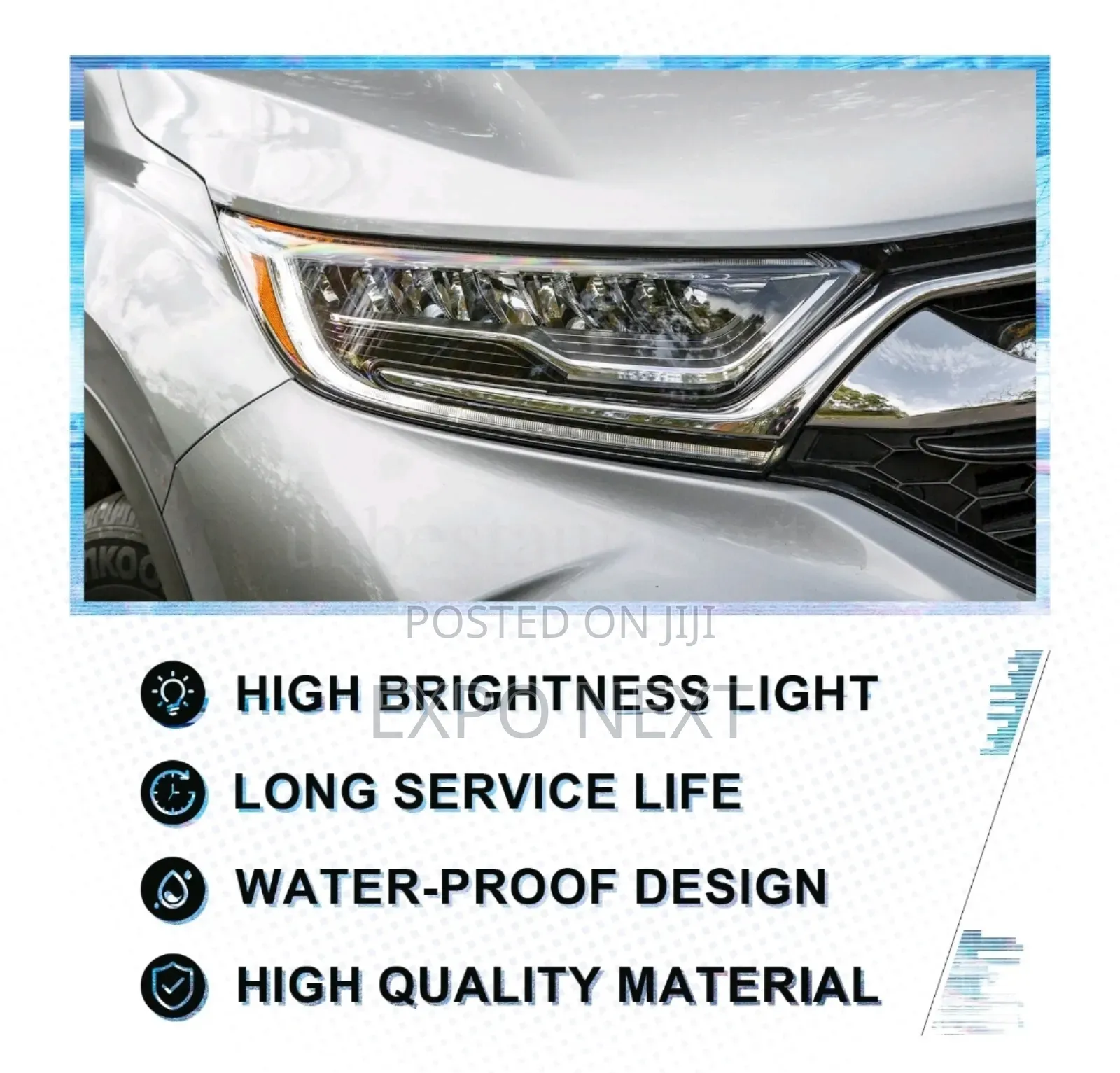 Headlights Led Headlamps Pair For 2017-2022 Honda Crv Touring