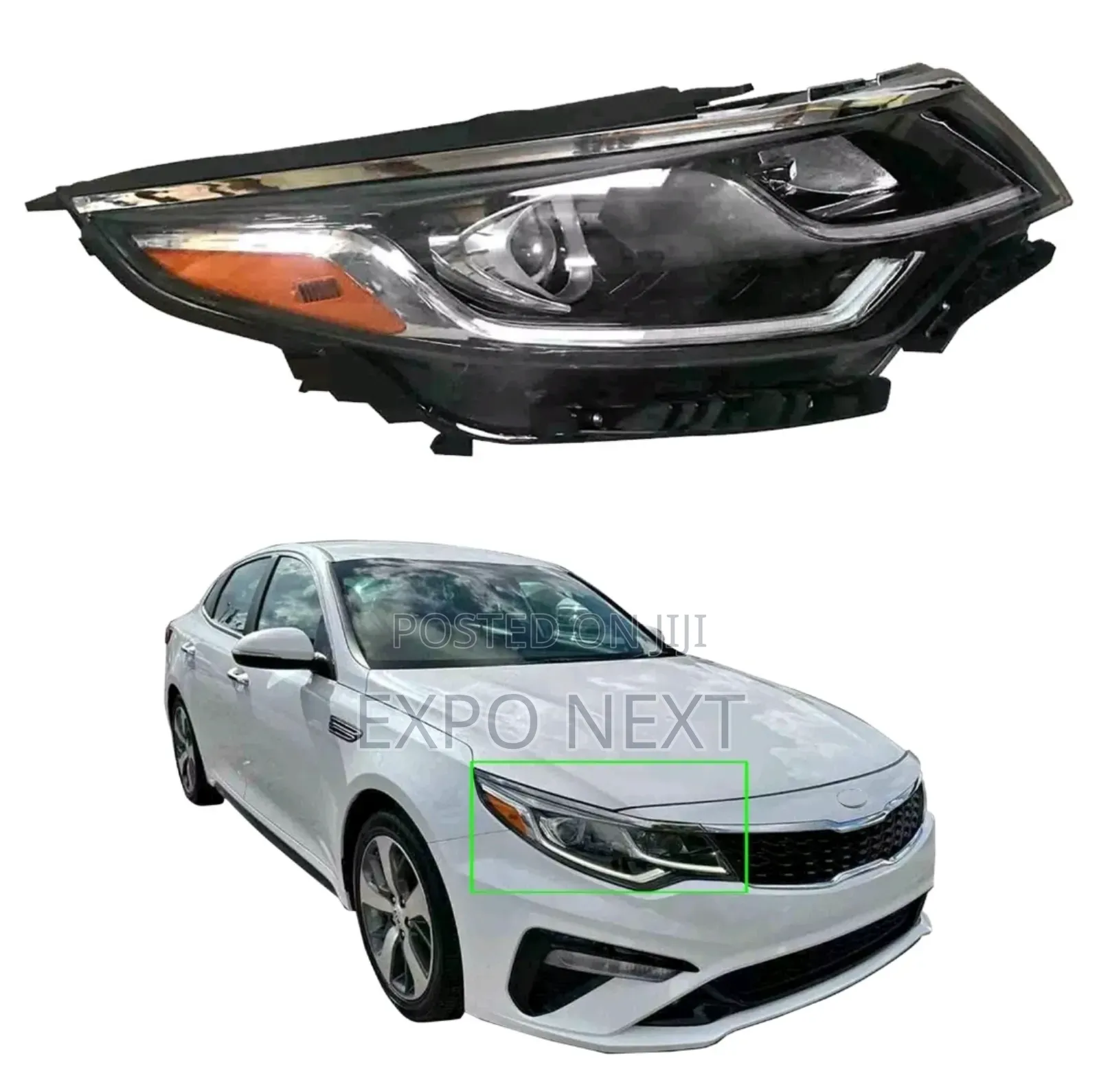 2019-2020 Kia Optima Headlight Halogen Led Pair