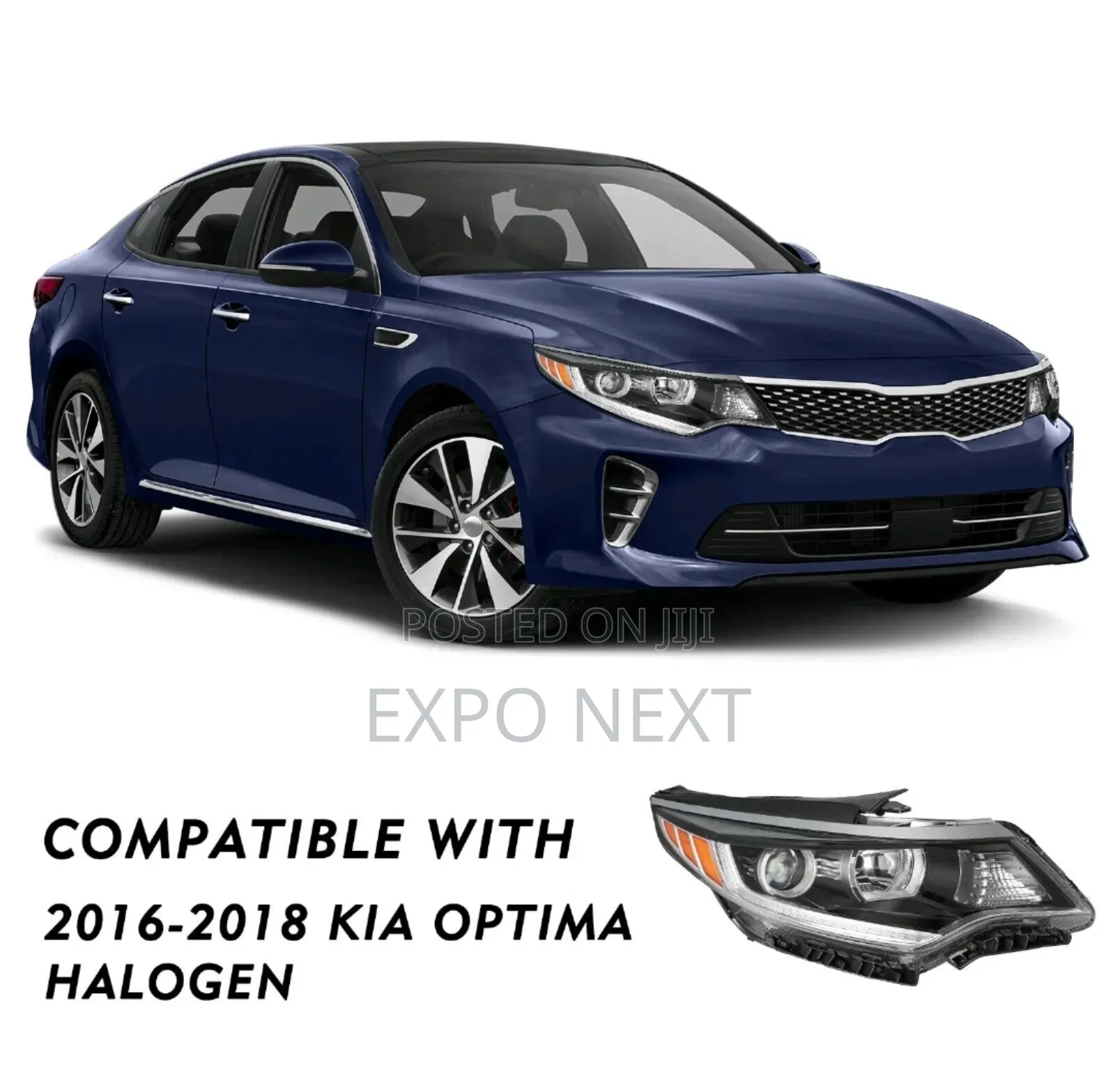 2016-2018 Kia Optima Projector Halogen Led Right Headlight Pair