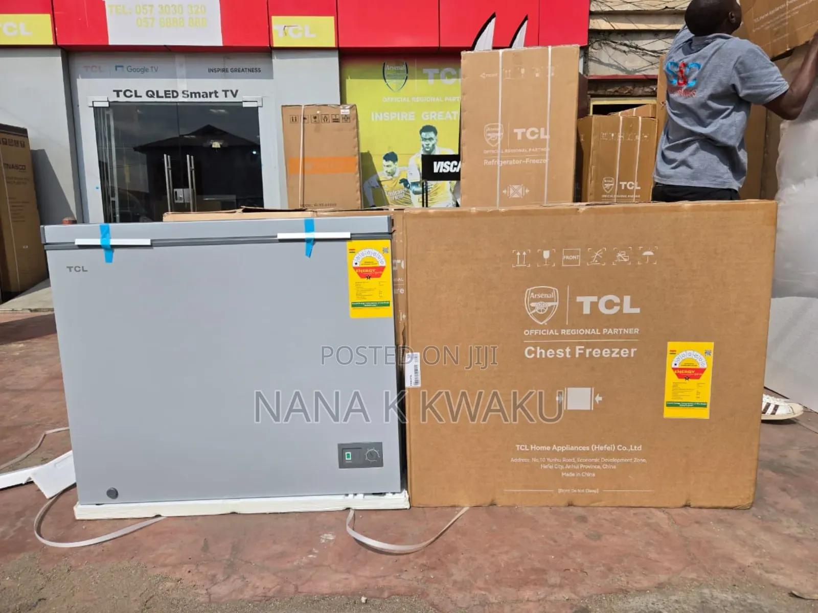 Tcl_203litres Chest Freezer Silver