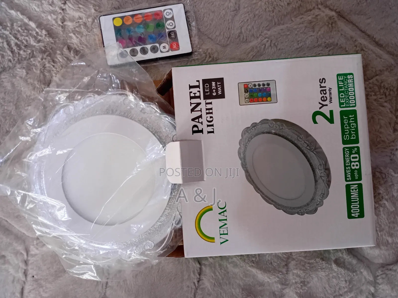 6+3w Remote Panel Ceiling Light