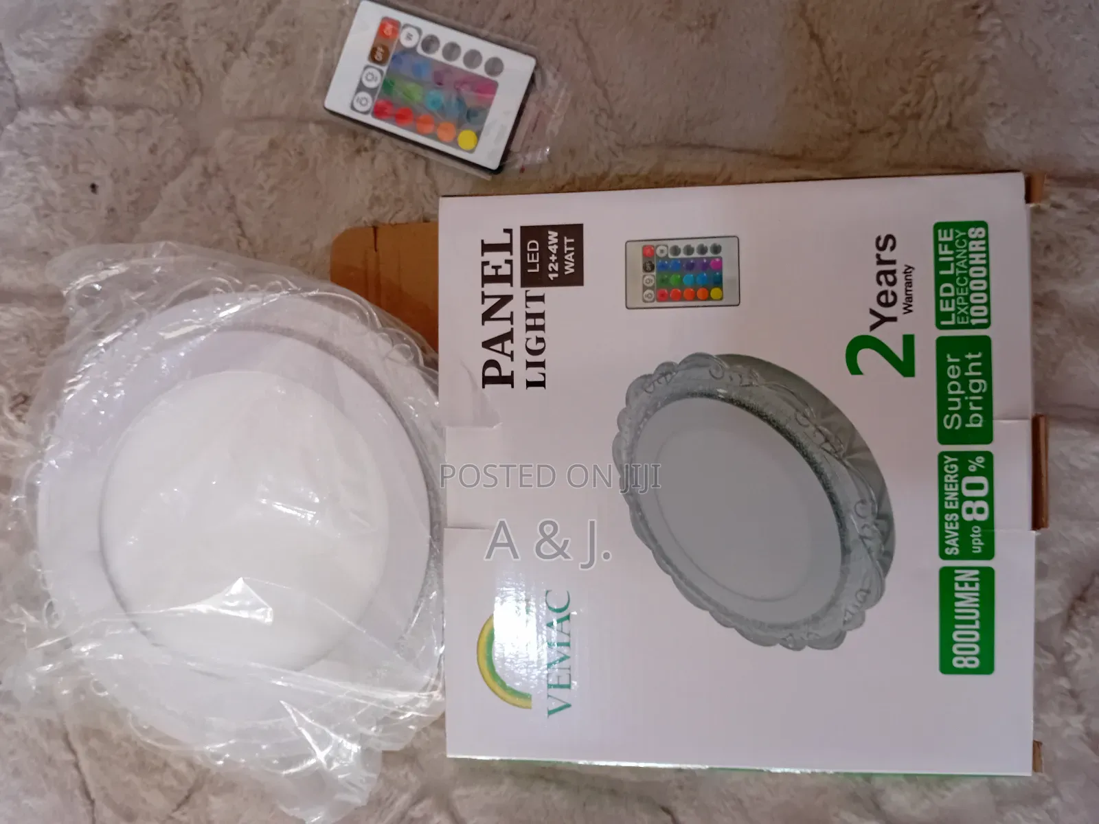 12+4w Remote Panel Ceiling Light