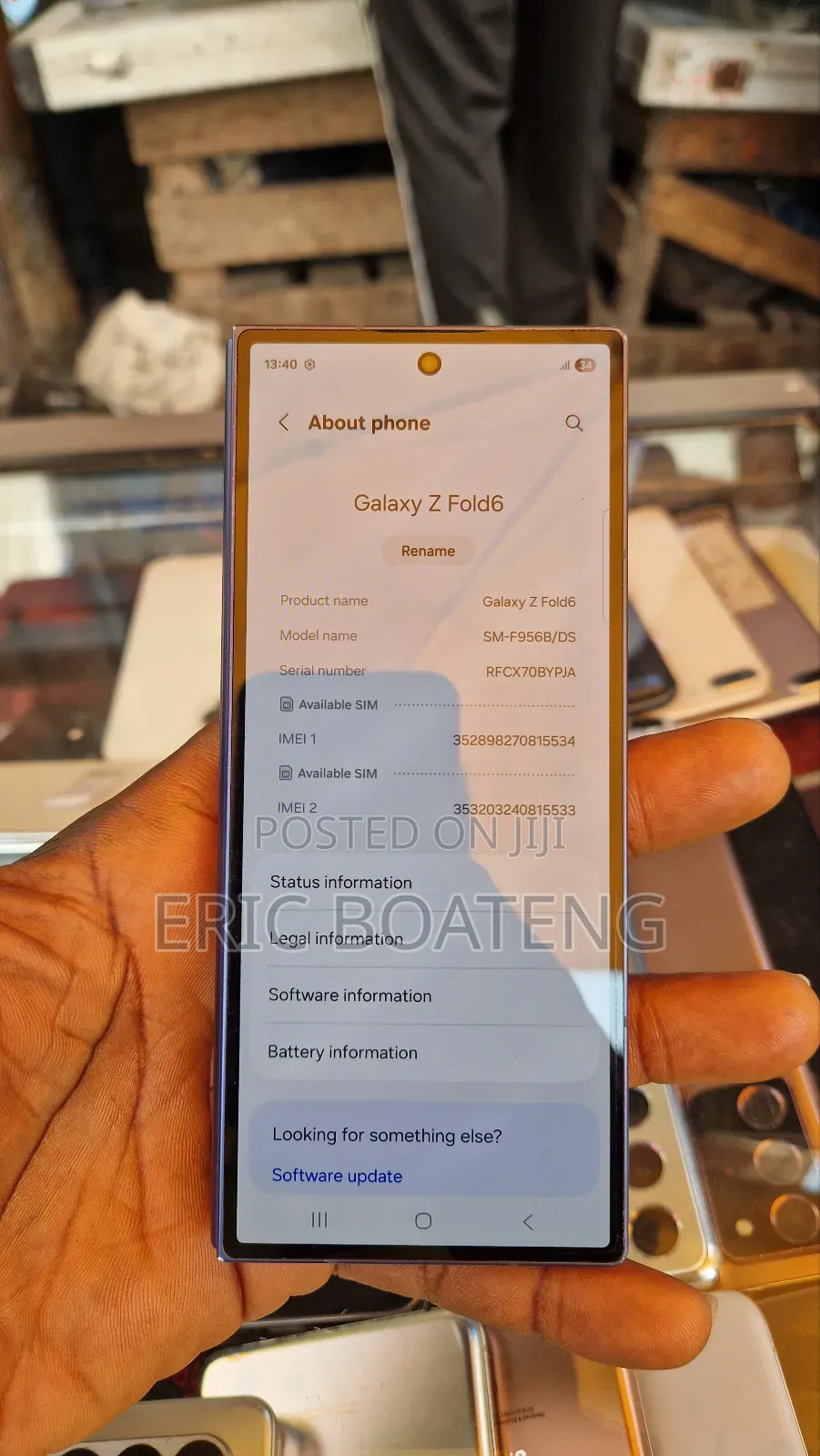 Samsung Galaxy Z Fold6 256 GB Blue