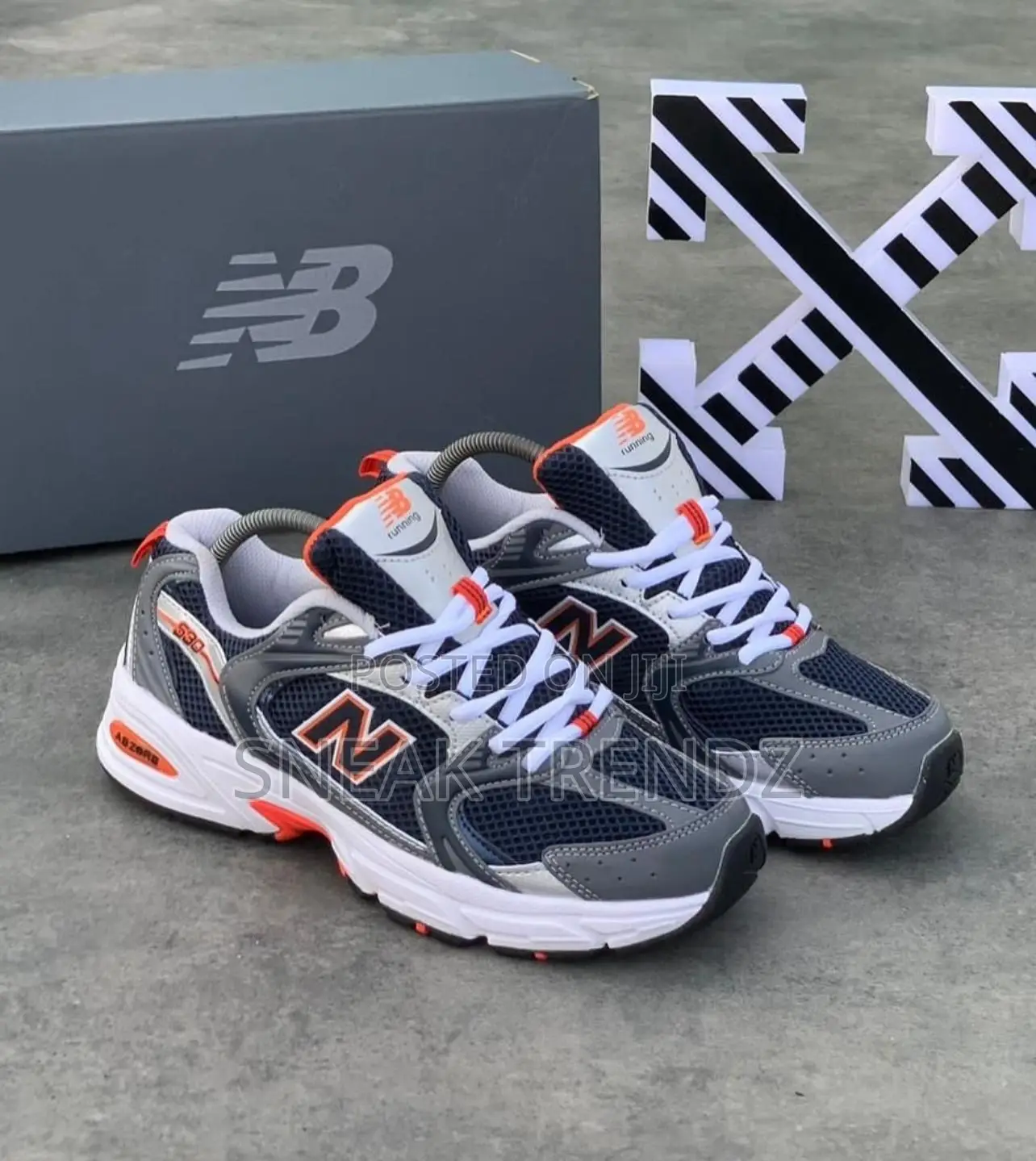 New Balance 530 Black Orange and Black