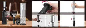 4-in-1 Rechargeable Electric Wine Opener and Dispenser Set