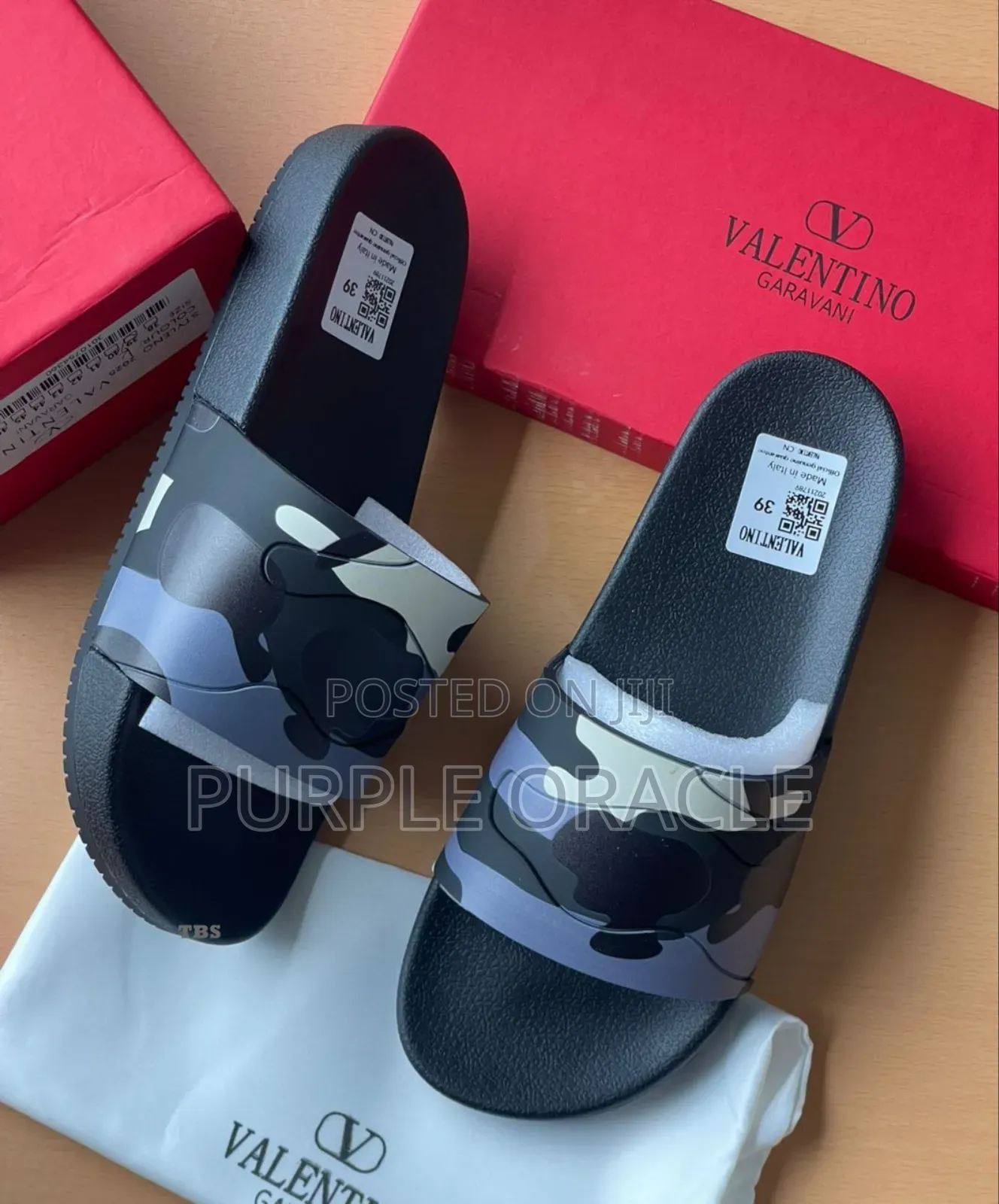 Valentino Garavani Camouflage Slides