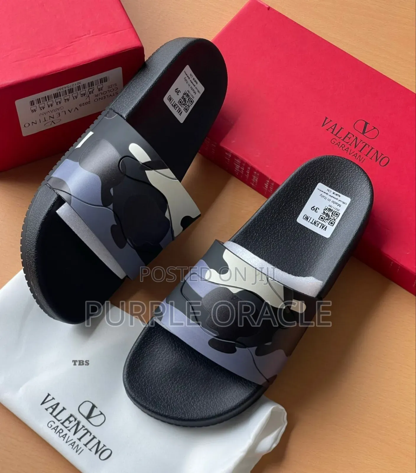 Valentino Garavani Camouflage Slides