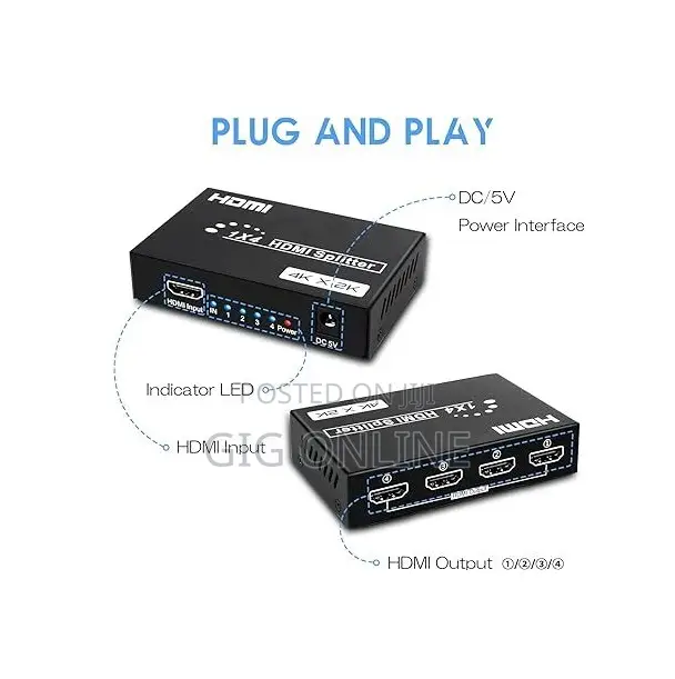4 Ports Hdmi Splitter