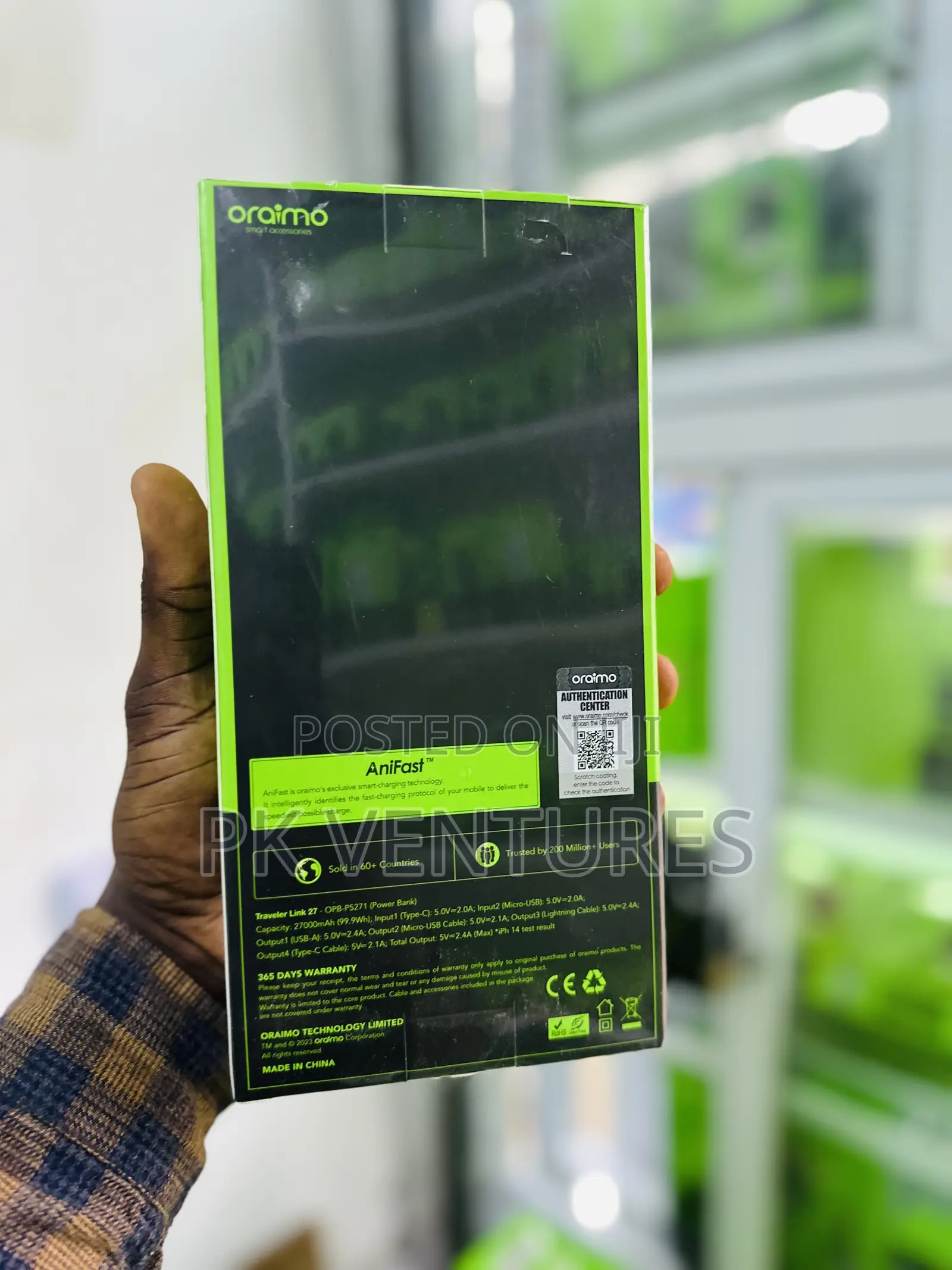 Oraimo 27,000 Mah Power Bank