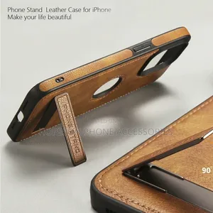 iPhone Quality Leather Cases With Kick - Stand