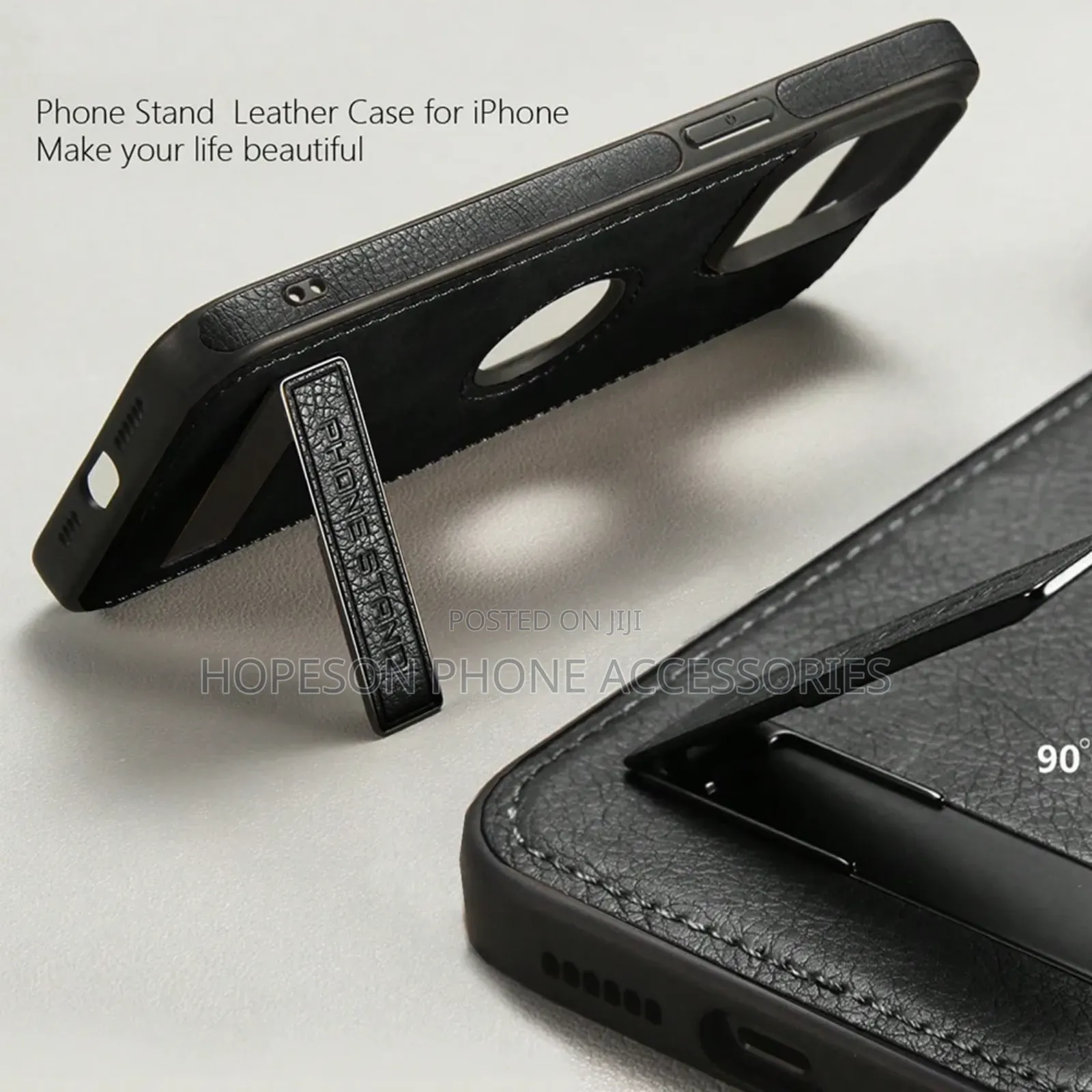 iPhone Quality Leather Cases With Kick - Stand