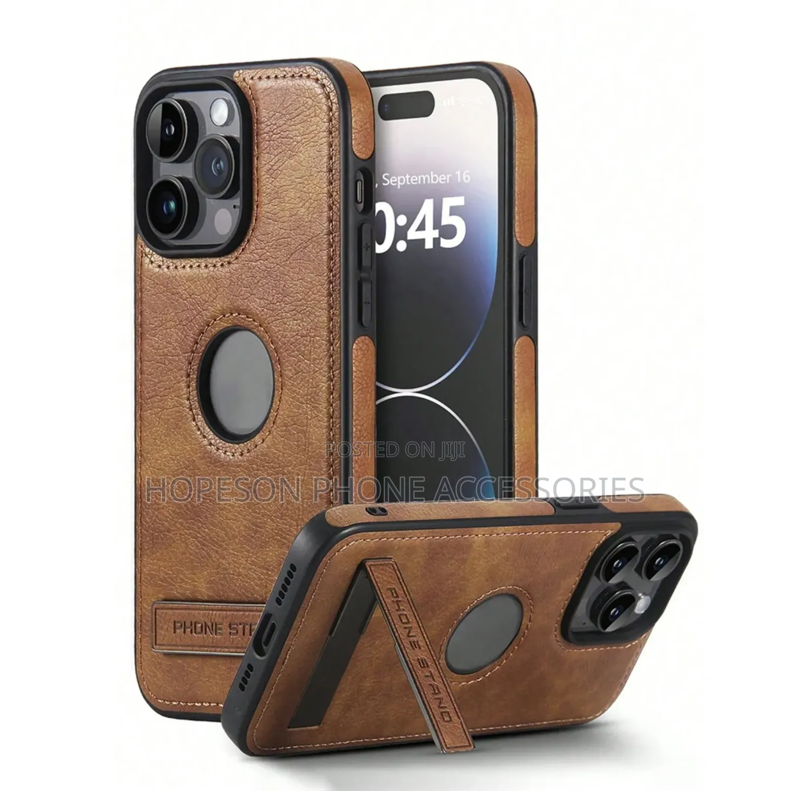 iPhone Quality Leather Cases With Kick - Stand