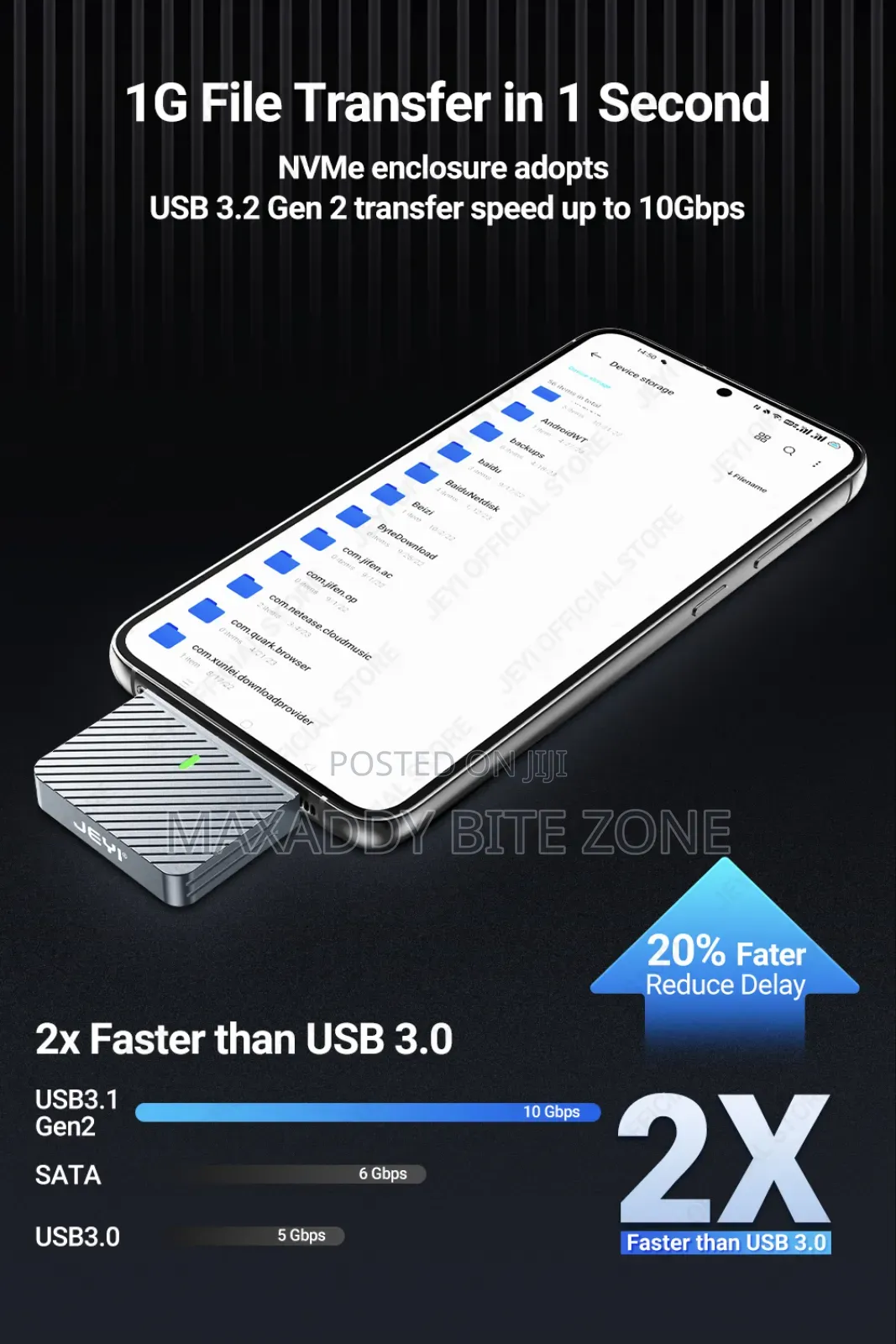 Jeyi M.2 Nvme Direct-attached
2230 Ssd Enclosure