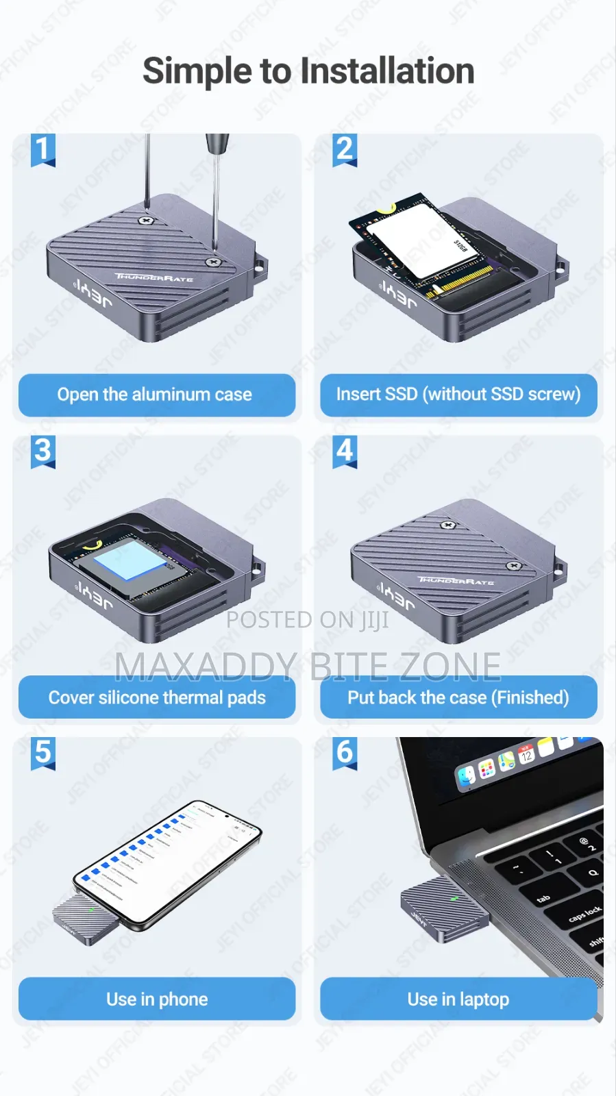 Jeyi M.2 Nvme Direct-attached
2230 Ssd Enclosure
