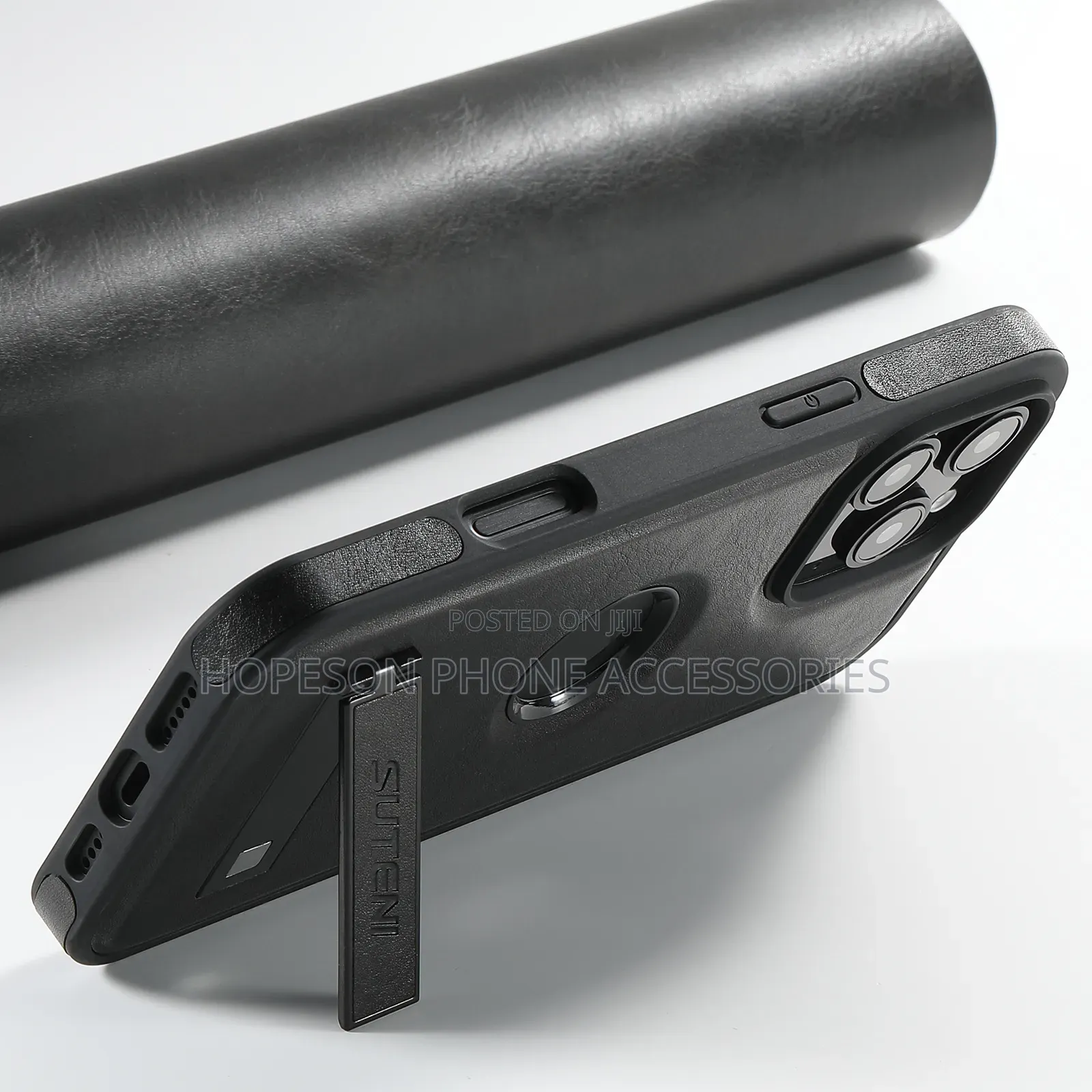 iPhone Leather Case, Magsafe Wireless Charging Support and Kick-Stand