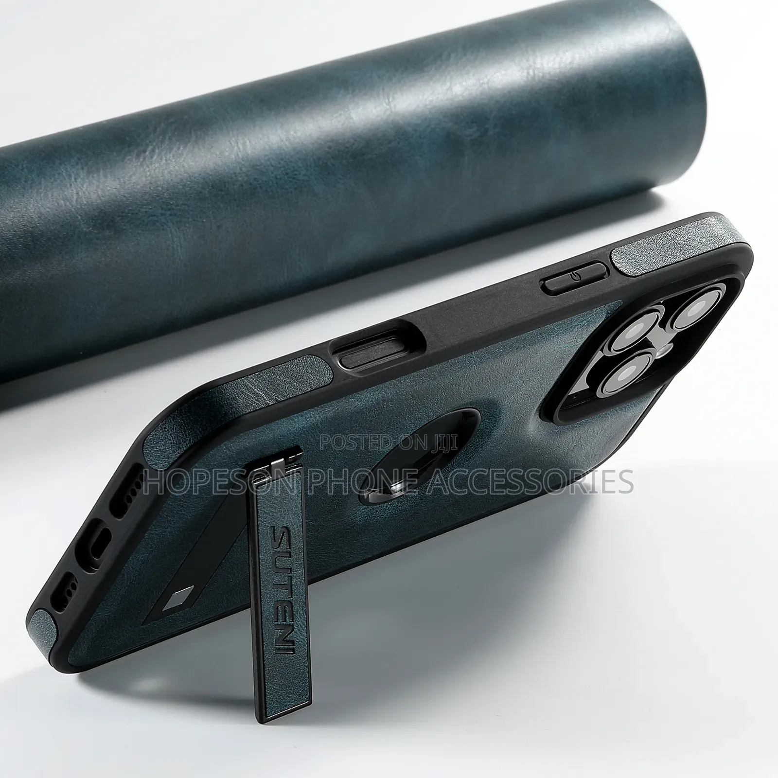 iPhone Leather Case, Magsafe Wireless Charging Support and Kick-Stand