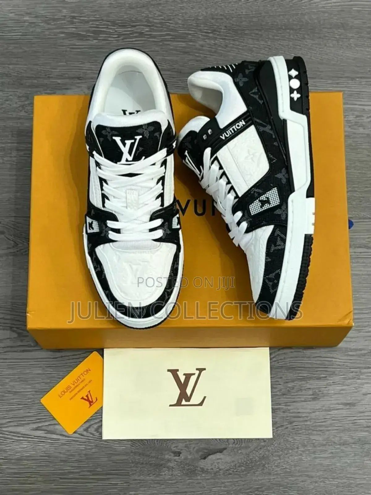 Original Louis Vuitton Lv Black and White