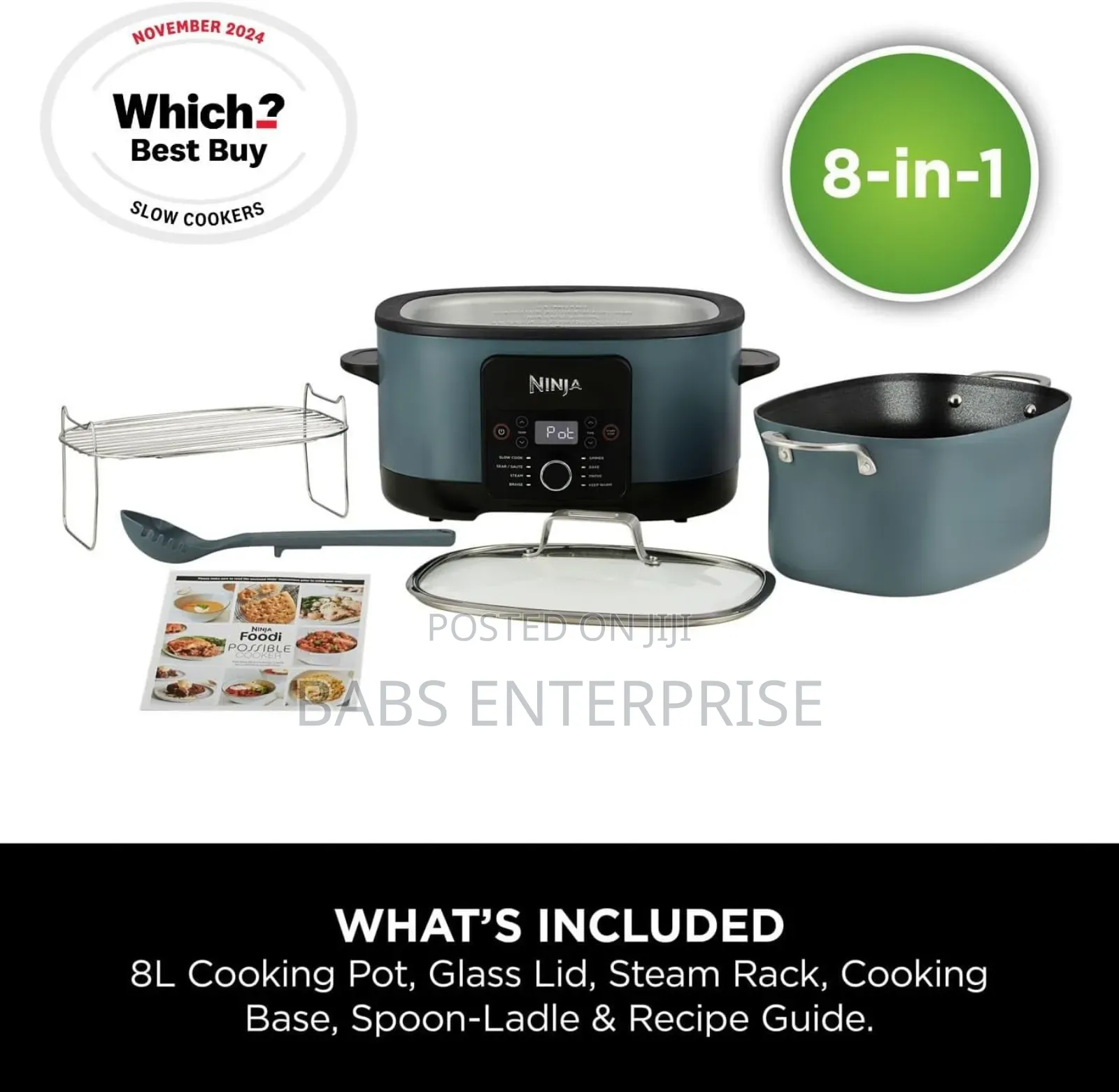 Ninja Foodi 8-in-1 Possiblecooker Slow Cooker & Multi-cooker  Mc1001uk