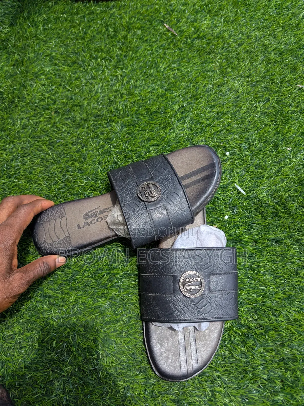 Lacoste Leather Slippers