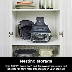 Ninja Crispi 4 in 1 Portable Glass Air Fryer - Cyber Space Fn101ukgy